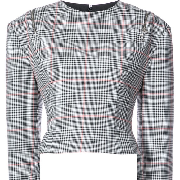 Monse Glen Plaid Top sz M - Picture 9 of 9